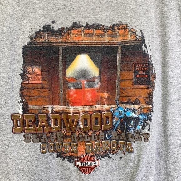 Harley Davidson - Vintage 2003 Gray Black Hills Rally South Dakota Tank Size XL - Picture 9 of 9